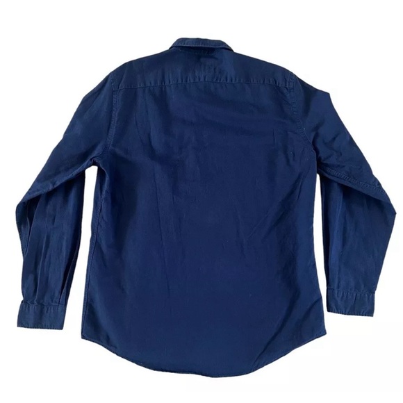 Zara Mens Linen Blend Button Down Roll Tab Sleeves - Picture 2 of 5